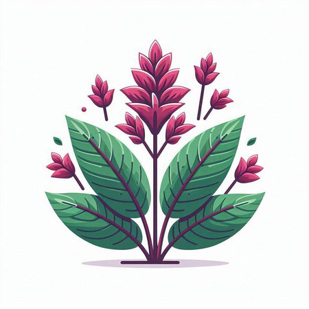 Coffee plant vector illustration isolated on white background. Hand drawn style.のイラスト素材