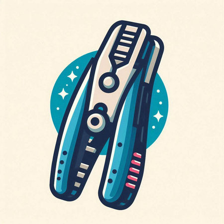 Hair clipper icon. Hairdressing salon vector illustration.のイラスト素材