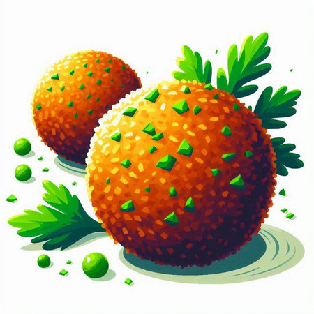 Illustration of a strawberry with green leaves on a white background.のイラスト素材