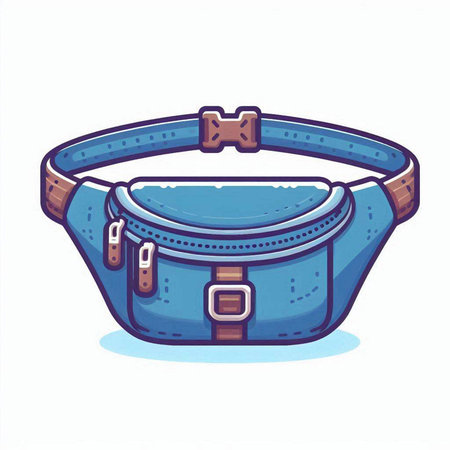 Women's handbag, handbag. Vector illustration in cartoon styleのイラスト素材