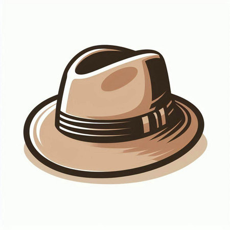 hat isolated on a white background. vector illustration of a hat.のイラスト素材