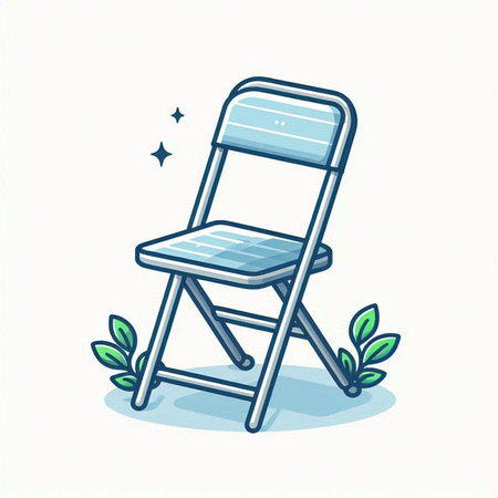 Illustration of a chair on a white background. Vector illustration.のイラスト素材
