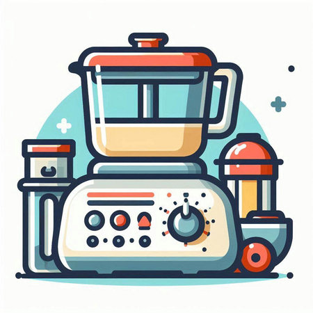 Kitchen appliances icon. Flat illustration of kitchen appliances vector icon for web designのイラスト素材