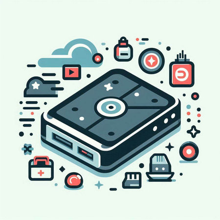 Videogame concept. Vector illustration in flat line style.のイラスト素材