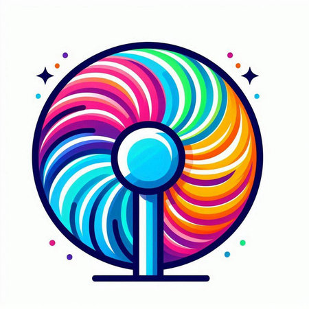 Colorful abstract vector icon, design element. Can be used for mobile applications, web sites and print media.のイラスト素材