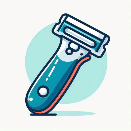 Shaving razor icon, vector illustration. Flat design style. Vector illustration.のイラスト素材