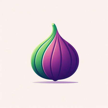 Purple ripe fig on a light background. Vector illustration of a fruitのイラスト素材