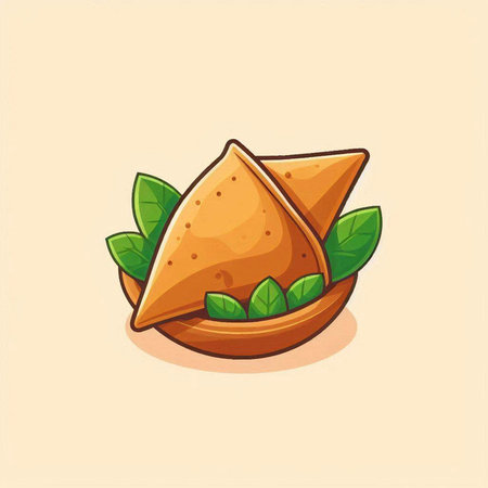 Illustration Vector Graphic of Samosas. Perfect to use for Technology Companyのイラスト素材