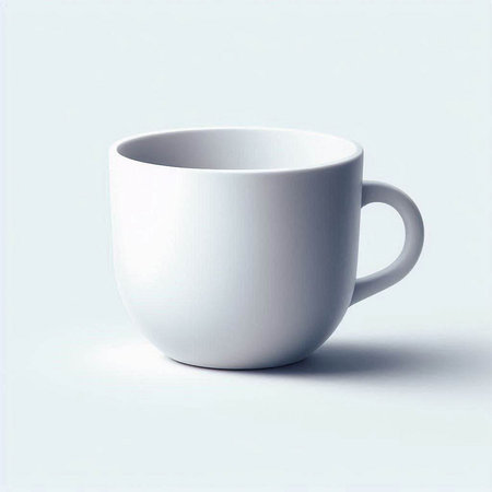 Coffee cup on a white background. 3D rendering.のイラスト素材