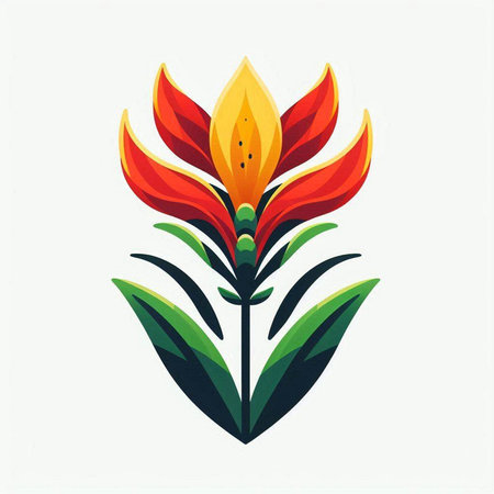 Flower icon. Vector illustration. Isolated on white background.のイラスト素材