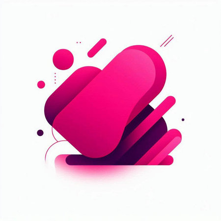 Abstract background with geometric shapes. Fluid shapes composition. Vector illustration.のイラスト素材