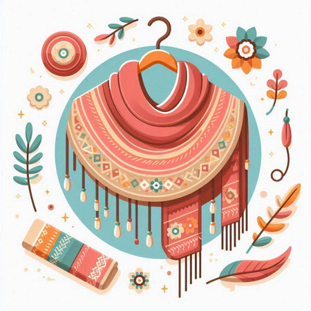 Hand drawn vector illustration. Cute cartoon style. Isolated objects on white background.のイラスト素材