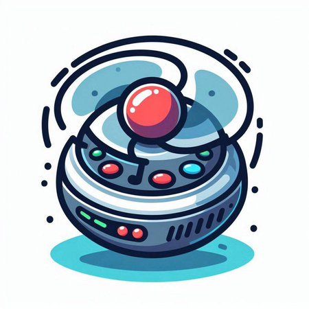 Cartoon gamepad icon. Vector illustration of cartoon gamepad icon.のイラスト素材