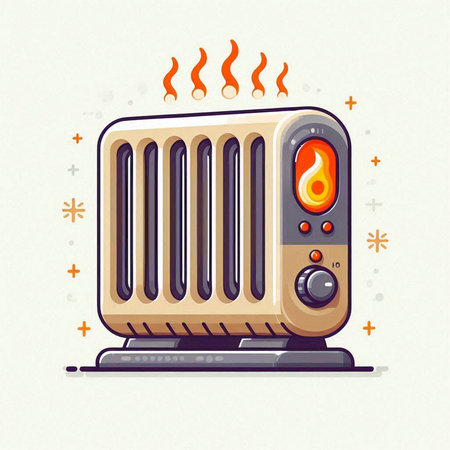 Retro radio on a white background. Vector illustration in flat style.のイラスト素材