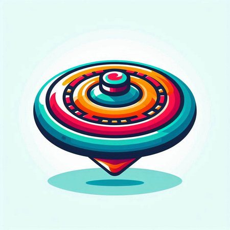 UFO vector icon. Cartoon illustration of UFO vector icon for web designのイラスト素材