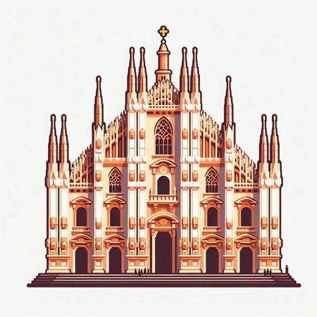 Barcelona Cathedral.のイラスト素材