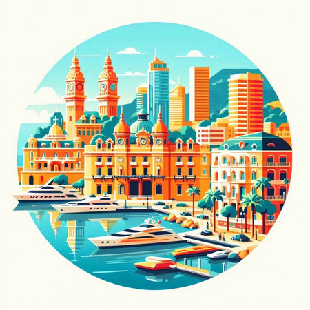 Sydney, Australia. Cityscape in vintage style. Vector illustration.のイラスト素材