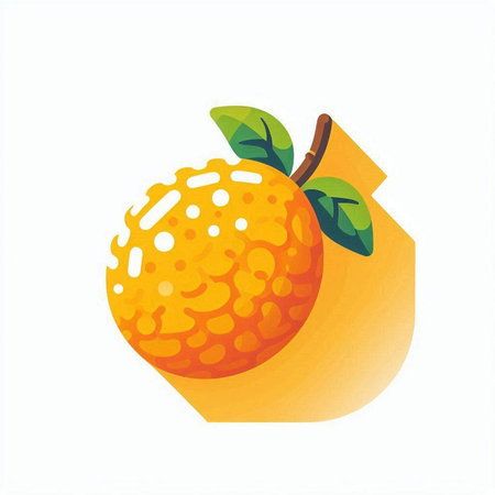 orange fruit isolated on a white background. vector illustration. eps 10のイラスト素材
