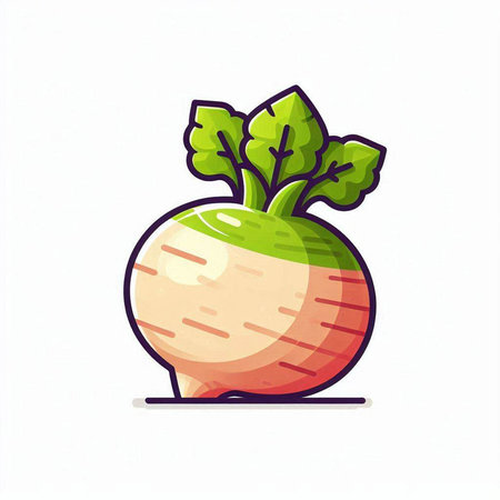 Beetroot vector illustration. Isolated on white background. Vector illustration.のイラスト素材