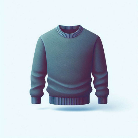 Knitted sweater on a white background. Vector illustration. Eps 10のイラスト素材