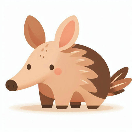 cartoon hedgehog on a white background, vector illustration, epsのイラスト素材