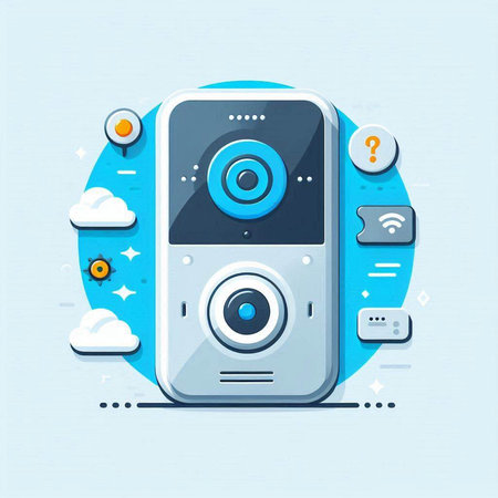 Music player in flat style. Vector illustration for web design and mobile applications.のイラスト素材