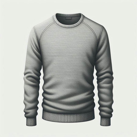 Men's sweater isolated on a white background. Vector illustration. Eps 10のイラスト素材