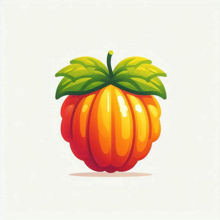 pumpkin on a white background, vector illustration, eps10のイラスト素材