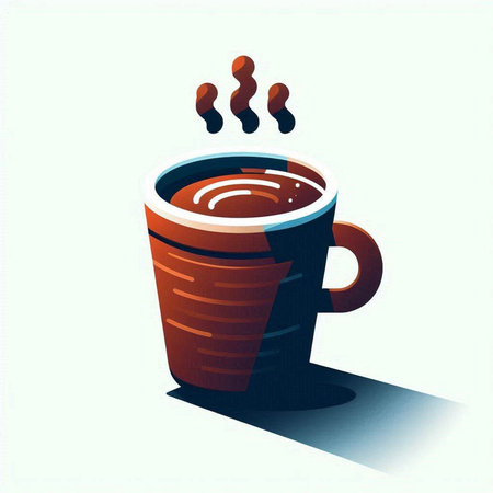 Coffee cup on white background. Vector illustration. Eps 10のイラスト素材