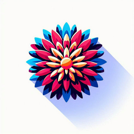 Flower icon. Vector illustration. Isolated on white background.のイラスト素材