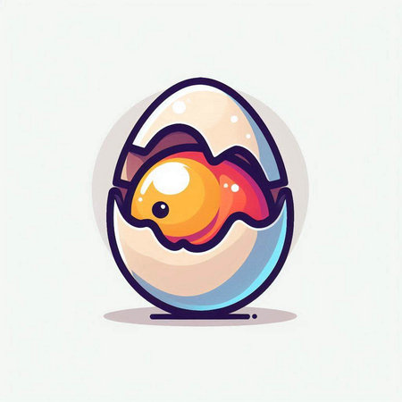 Easter egg vector illustration. Happy Easter greeting card or poster design.のイラスト素材