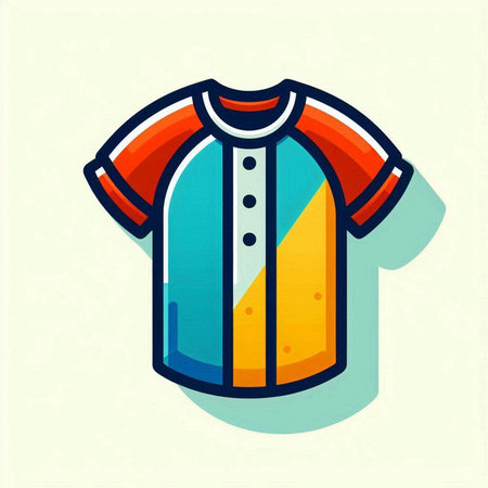 T-shirt design, vector illustration eps 10. Colorful t-shirt iconのイラスト素材