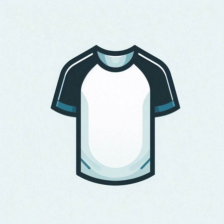 T-shirt design template. Vector illustration of sport clothing design.のイラスト素材