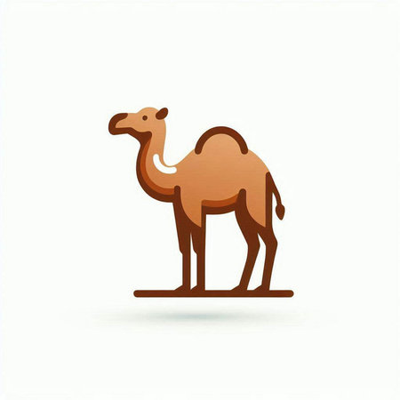 Camel icon, vector illustration, eps10, no transparencyのイラスト素材