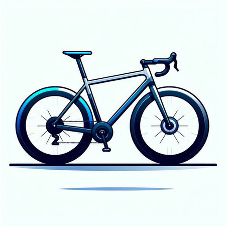 bicycle on a white background, vector illustration, eps 10のイラスト素材