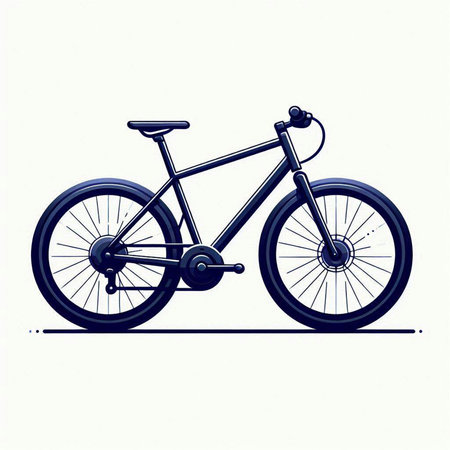 Bicycle isolated on the white background. Vector illustration. Eps 10.のイラスト素材