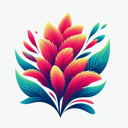 Beautiful floral background with flowers and leaves. Vector illustration. EPS 10のイラスト素材