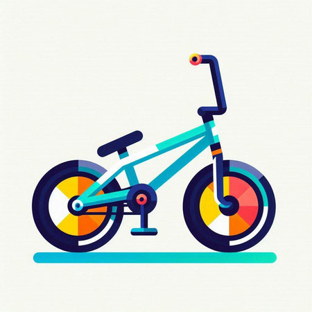 Bicycle icon, vector illustration. Flat design style. Vector illustration.のイラスト素材