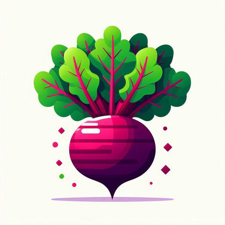 Beetroot. Vector illustration. Isolated on white background.のイラスト素材