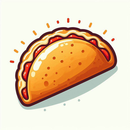 Illustration of a pie on a white background. Vector illustration.のイラスト素材