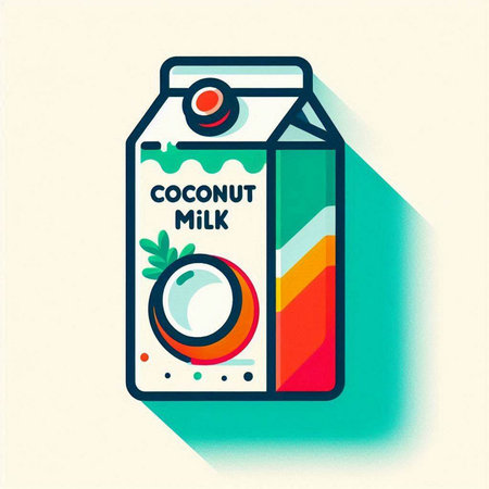 Milk box icon, flat design, vector illustration eps 10のイラスト素材