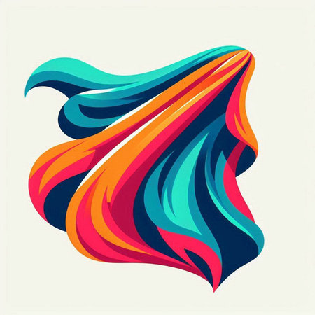 abstract colorful wave on white background vector illustration eps 10.のイラスト素材