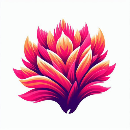 Flower icon on white background. Vector illustration for your design.のイラスト素材