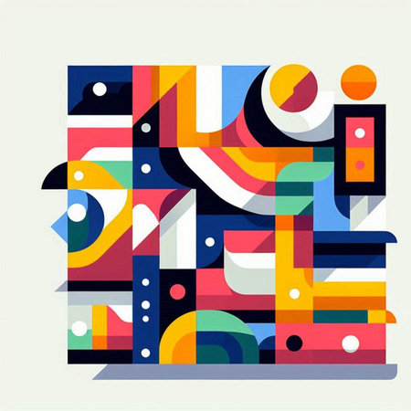 Abstract colorful background with geometric shapes. Vector illustration. Eps 10.のイラスト素材