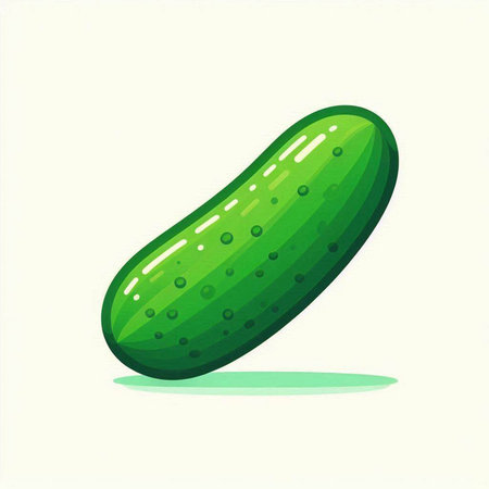 Cucumber vector illustration. Cucumber isolated on white background.のイラスト素材