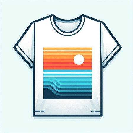 T-shirt design. T-shirt print. Vector illustration.のイラスト素材