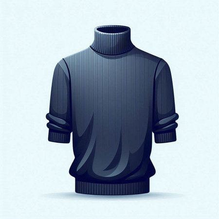 Men's sweater on a mannequin. Vector illustration. Eps 10.のイラスト素材
