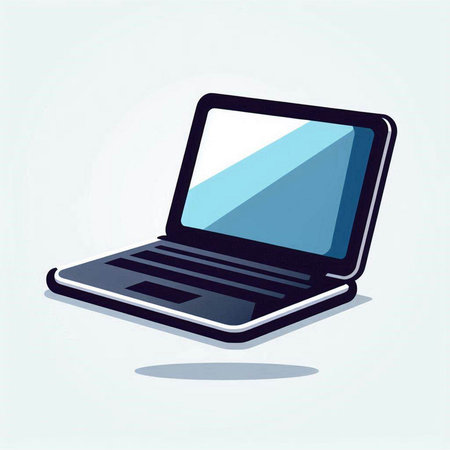 Laptop icon, vector illustration, eps10, transparency usedのイラスト素材