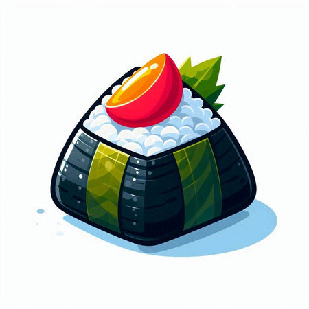 Illustration of sushi on a white background. Isolated object.のイラスト素材