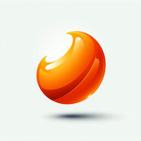 Abstract glossy sphere icon. Vector design elements for your business presentations.のイラスト素材